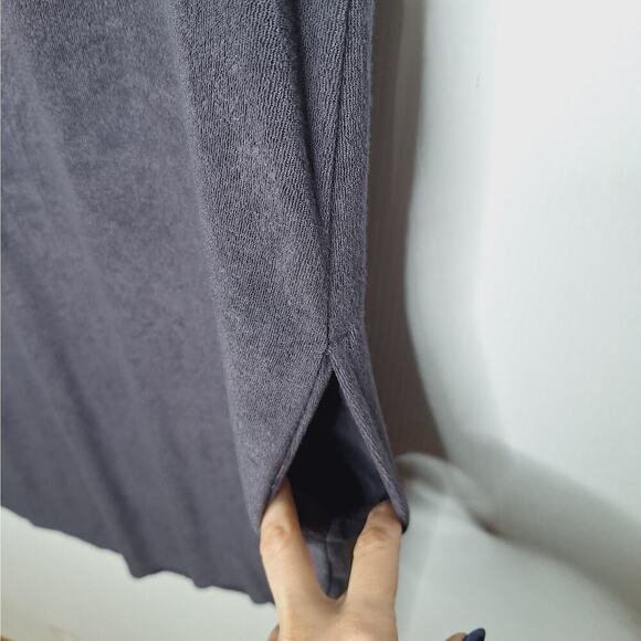 Soma Weekend Terry Bamboo Dress Lace Up Hooded XL Lounge Swim Cozy Terrycloth - Picture 8 of 9